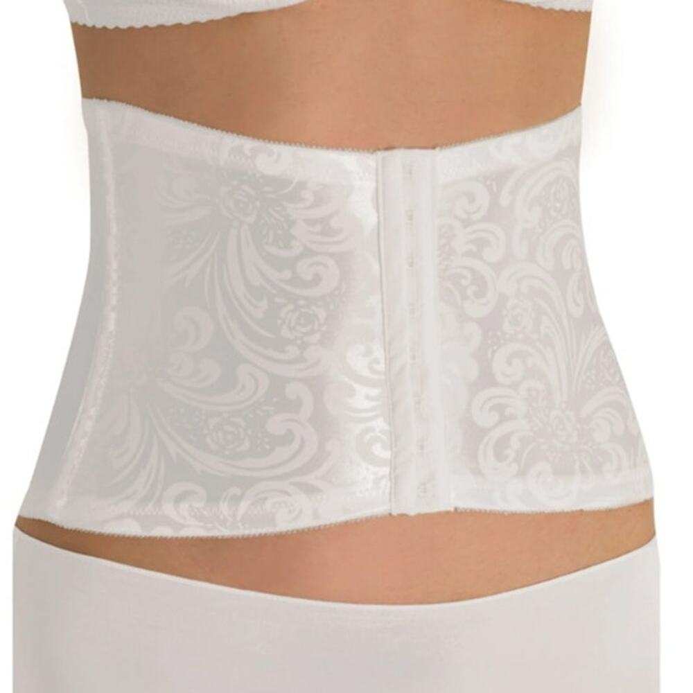 Cupid Waist Trainer Shapewear Size Large White Hook & Eye Closure Plastic Boning